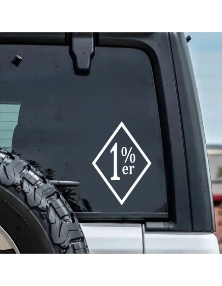 Calcomanías de Vinilo OTGETN 2PCS 9.9x14cm para Auto Blanco