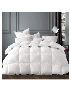 Edredón de plumas de ganso Globon King 800 poder relleno