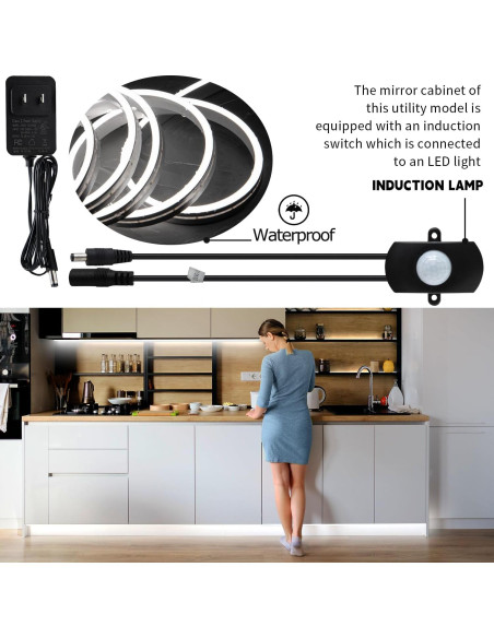 Espejo de Maquillaje EUGOBRTEN 3.05m con Luz LED Brillante