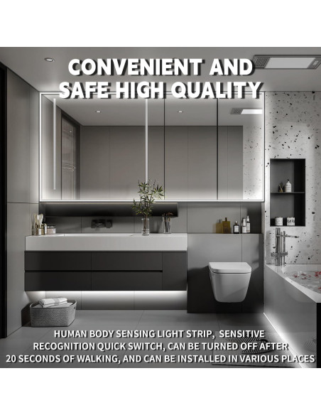 Espejo de Maquillaje EUGOBRTEN 3.05m con Luz LED Brillante