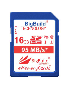 Tarjeta de Memoria SDHC 16GB UHS-I U3 95MB/s BigBuild