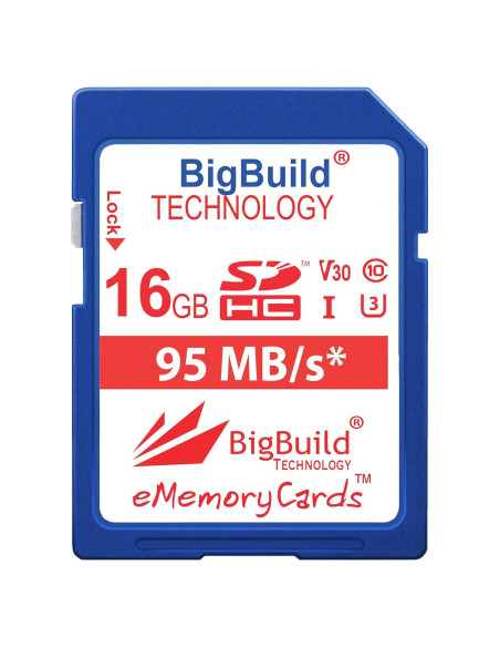 Tarjeta de Memoria SDHC 16GB UHS-I U3 95MB/s BigBuild