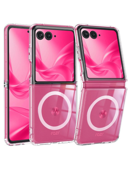 Funda Transparente Magnética FNTCASE para Moto Razr Plus 2025/2024