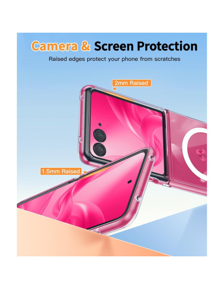 Funda Transparente Magnética FNTCASE para Moto Razr Plus 2025/2024