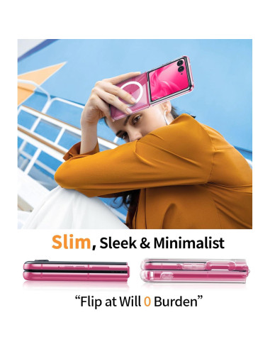 Funda Transparente Magnética FNTCASE para Moto Razr Plus 2025/2024