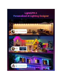 Luces LED Inteligentes Lepro E1 45.72m RGB+IC Control APP 2