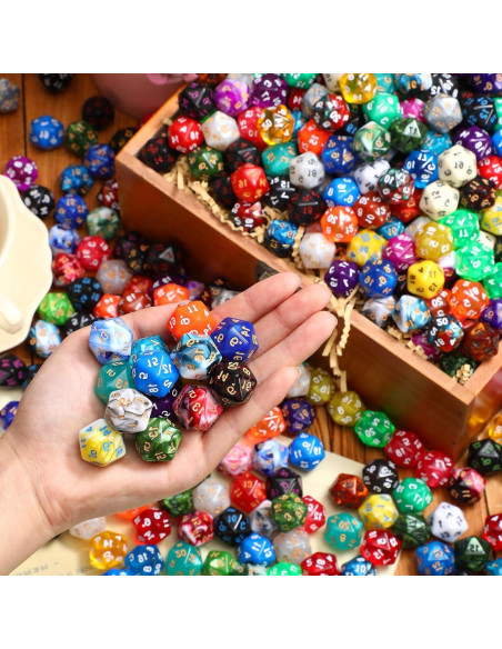 Conjunto de Dados Poliedricos Skylety 500 Piezas 20 Caras