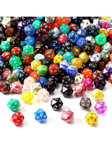 Conjunto de Dados Poliedricos Skylety 500 Piezas 20 Caras