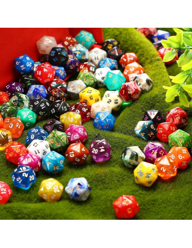 Conjunto de Dados Poliedricos Skylety 500 Piezas 20 Caras