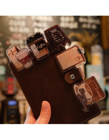 Doraking 2 Clips de Acrílico para Café - Sellado y Oficina