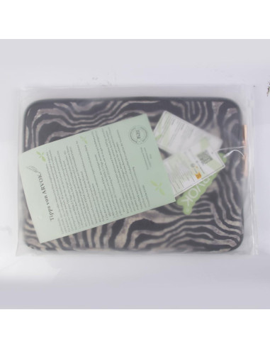 Funda para Laptop ARVOK 13-14" Resistente al Agua Zebra