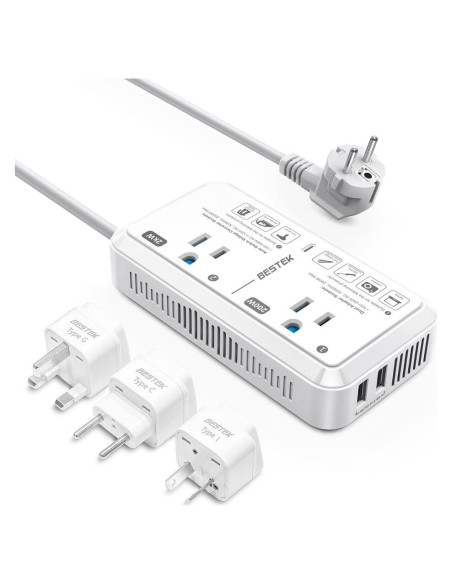 Convertidor de Voltaje Universal BESTEK 2000W 220V a 110V