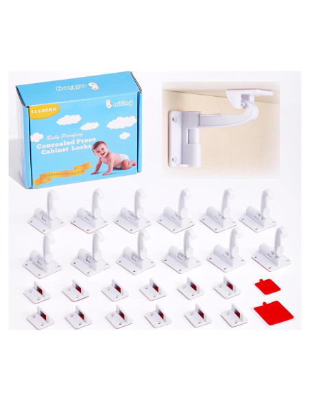 Candados de Seguridad Baitiny para Gabinetes Invisibles - Paquete de 12