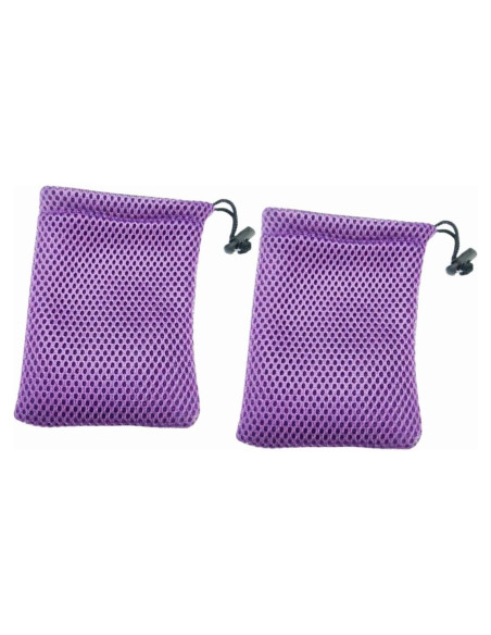 Bolsa de Cuerda de Malla Nylon GDQLCNXB 5 Pcs 13x9cm Morado
