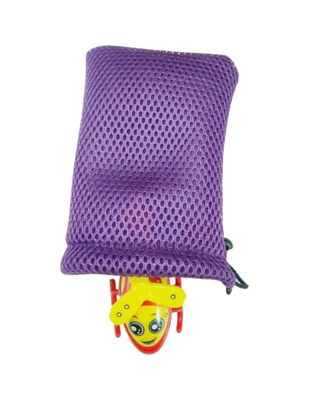 Bolsa de Cuerda de Malla Nylon GDQLCNXB 5 Pcs 13x9cm Morado