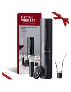 Abridor de Vino Eléctrico ZOVARA 4 en 1 con Aerador y Cortador