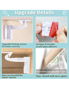 Candados de Seguridad Baitiny para Gabinetes Invisibles - Paquete de 12 2