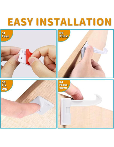 Candados de Seguridad Baitiny para Gabinetes Invisibles - Paquete de 12