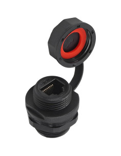 Conector RJ45 blindado DORHEA 2Pcs CAT6A montaje en panel 2