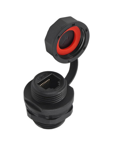 Conector RJ45 blindado DORHEA 2Pcs CAT6A montaje en panel