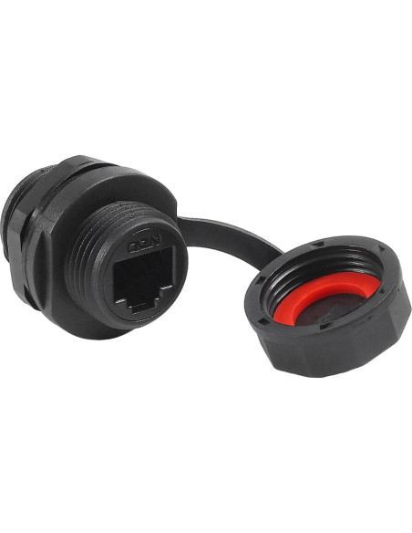 Conector RJ45 blindado DORHEA 2Pcs CAT6A montaje en panel