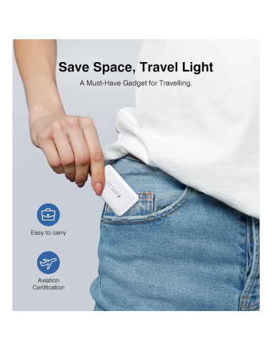 Cargador de pared USB C 50W Qwinjwin 2 Puertos Carga Rápida