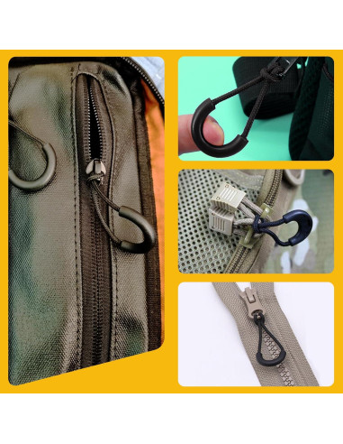 15 Tiradores de Cremallera de Nylon Notoke - Reemplazo Universal