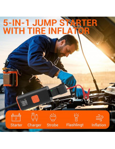 Arrancador de Batería y Compresor de Aire Scstartx CQB-608 4000A 2