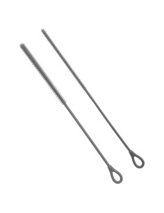 2 Cepillos Limpiadores de Pajitas Silicona BOXOB 25cm 6mm 9mm