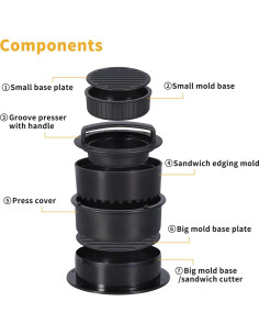 Prensa de Hamburguesas 4 en 1 Fvbber con 100 Papeles Antiadherentes 2