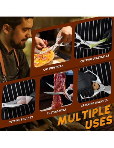 Tijeras de Cocina Huusk de Acero Inoxidable 15.2 cm Plata