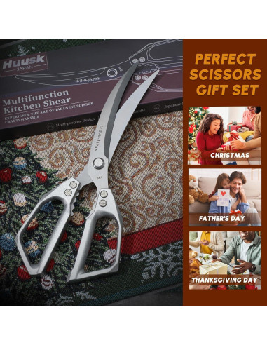 Tijeras de Cocina Huusk de Acero Inoxidable 15.2 cm Plata