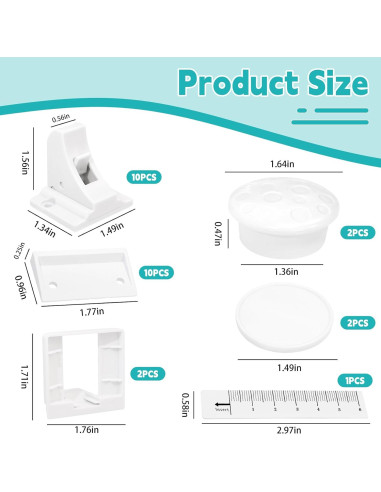 Cerraduras Magnéticas Axfvd para Gabinetes a Prueba de Niños - 10 Unidades