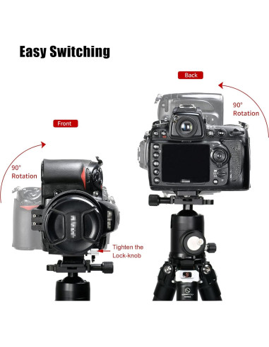 Collar Rotatorio Universal SUNWAYFOTO LS-75 para Cámaras DSLR