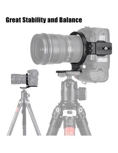 Collar Rotatorio Universal SUNWAYFOTO LS-75 para Cámaras DSLR