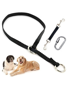 Collar de Respaldo Mayerzon para Perros - Nylon, Negro, L