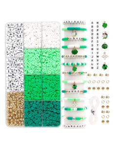 Kit de Cuentas de Arcilla Polimérica GMMA 3500 Piezas Verde