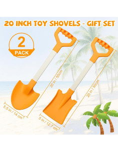 Set de 2 Palas de Arena QINGLER 50.8 cm para Niños 2