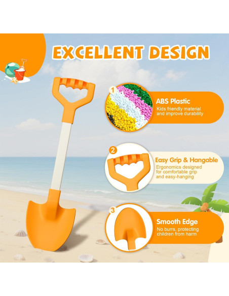 Set de 2 Palas de Arena QINGLER 50.8 cm para Niños