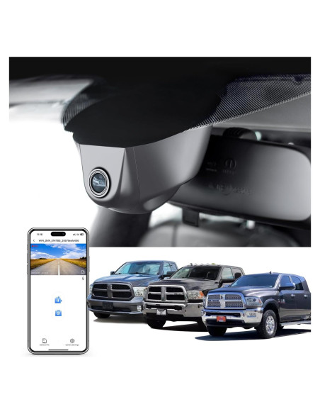 Cámara Dash 4K Mangoal para Dodge RAM 1500/2500/3500 2013-2018
