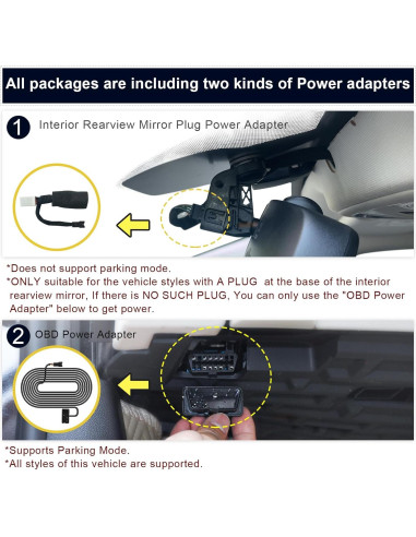 Cámara Dash 4K Mangoal para Dodge RAM 1500/2500/3500 2013-2018