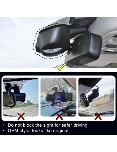 Cámara Dash 4K Mangoal para Dodge RAM 1500/2500/3500 2013-2018