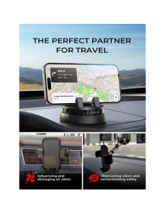 Soporte para Teléfono Móvil LISEN 360 Negro, Compatible con iPhone y Samsung 2