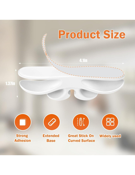 Organizador de Cables para Electrodomésticos de Cocina - 4 Piezas Negro