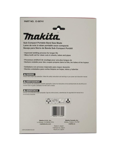 Hoja de Sierra de Banda Portátil Makita E-08741 73 cm 18 TPI 5/pk