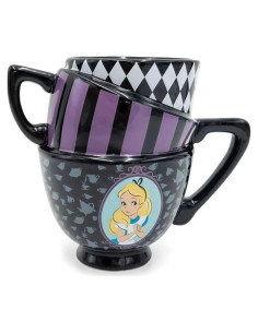 Taza 3D de Cerámica Silver Buffalo Alicia en el País de las Maravillas 567g