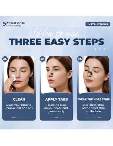 Tiras Nasales Vitgont para Ronquidos - 30 Unidades, Negro