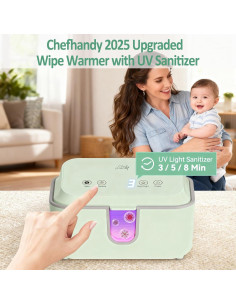 Calentador de Toallitas Chefhandy para Bebés con Luz UV y 3 Modos 2