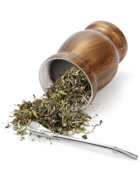 Set de Taza de Yerba Mate Cididu 8 oz Acero Inoxidable Doble Pared