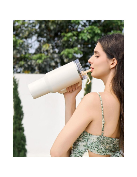 Tapa con Popote Plegable Skyease para Stanley 40oz - A Prueba de Fugas